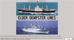 Desktop Screenshot of elderdempster.org